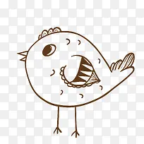 手绘小鸟