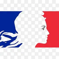 法国国旗女人像