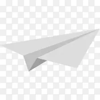 白色简约设计纸飞机折纸