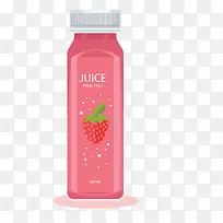 草莓果汁瓶装设计