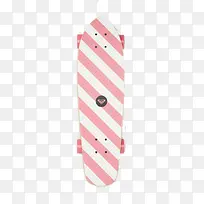 粉色可爱条纹滑板