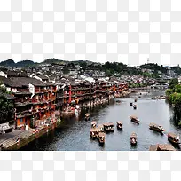 凤凰古镇沱江风景