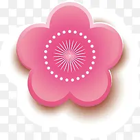 粉色可爱微立体花朵