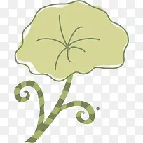 卡通荷叶