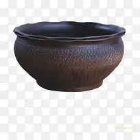 花纹边陶瓷花盆