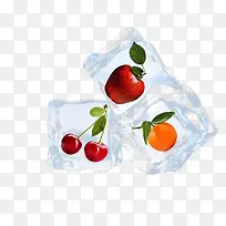 冰块里的水果