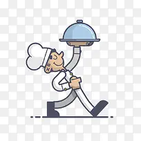卡通餐厅厨师