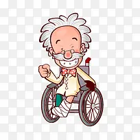 轮椅老人