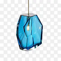 蓝色水晶吊灯