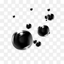 黑色质感形状球体