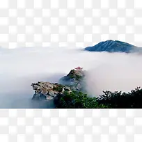 庐山山顶的亭子