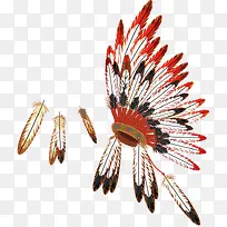 印第安人羽毛头饰