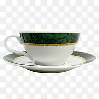 绿杯子碟子茶具