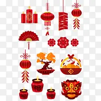 2018新年喜庆吉祥元素