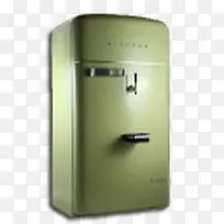 旧货冰箱绿色复古图标