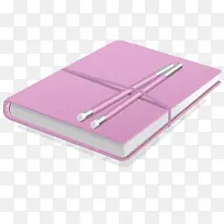 粉紫色卡通笔记本