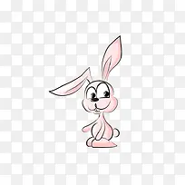 小兔子卡通矢量元素