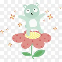 鲜花兔子