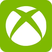 盒子Xbox社会扁平的圆形矩形