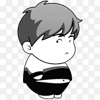 卡通可爱男孩