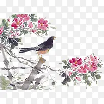鸟在枝头