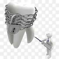 牙齿修复3D图