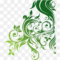 高清创意渐变复古花纹文理花卉