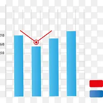 矢量PPT设计创意柱形折线数据