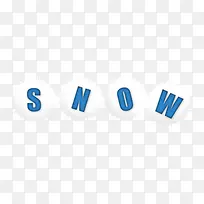 snow英文艺术字