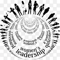 女性领导力矢量素材