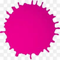 紫色圆圈水彩