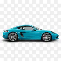 创意合成蓝色的跑车造型设计