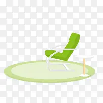 绿色椅子地毯矢量素材