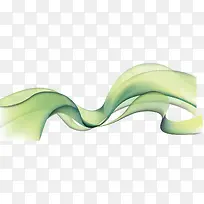 绿色波浪线