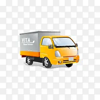 黄色箱式货车