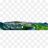 资中县球溪镇全景摄影图片
