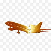 金色飞机