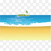 沙滩海滨矢量