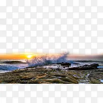 海边夕阳