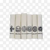 卷起的餐布