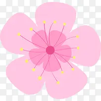 粉色清新花蕊花朵
