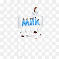 牛奶巧克力页面背景装饰
