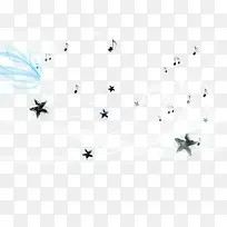 飘浮的额星星和乐符