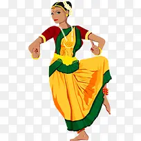 跳舞的印度女孩