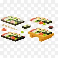 美味的寿司集合