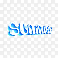 summer夏日英文字体设计