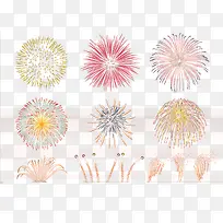 彩色团状烟火