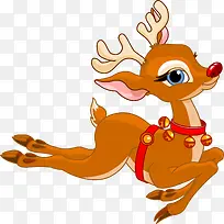 圣诞节可爱麋鹿驯鹿