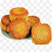 中秋节各种口味的月饼花纹
