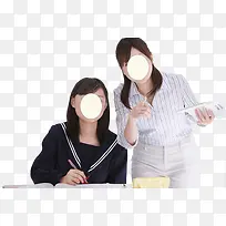 老师辅导学生